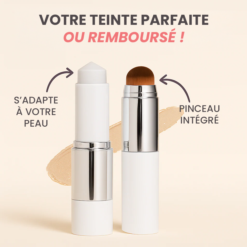 Fond de teint 2-en-1 avec pinceau intégré
